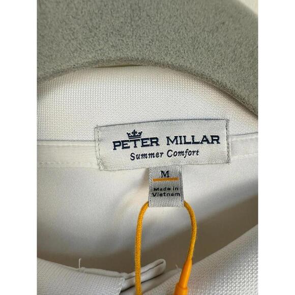 *NWT* Peter Millar Summer Comfort Maryland Howard Bank Golf Polo White M - Picture 3 of 7